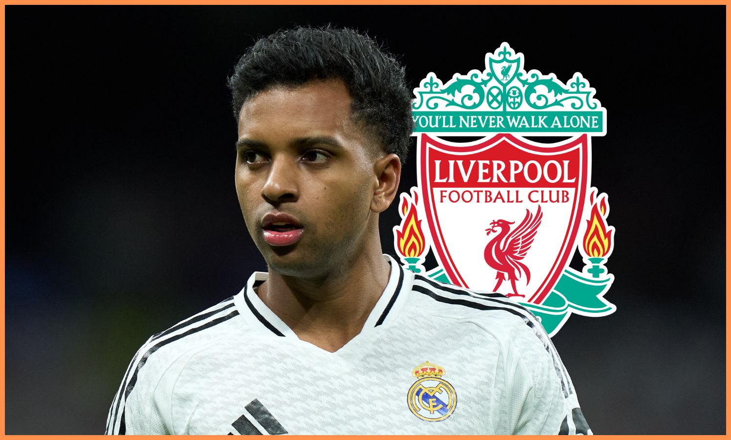 Rodrygo Goes of Real Madrid has been linked with Liverpool