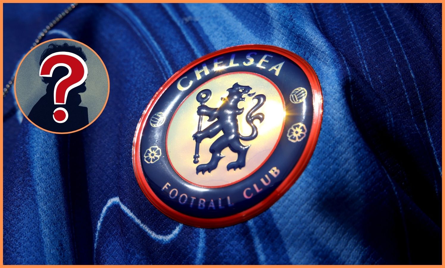 Close-up image of the Chelsea FC club logo