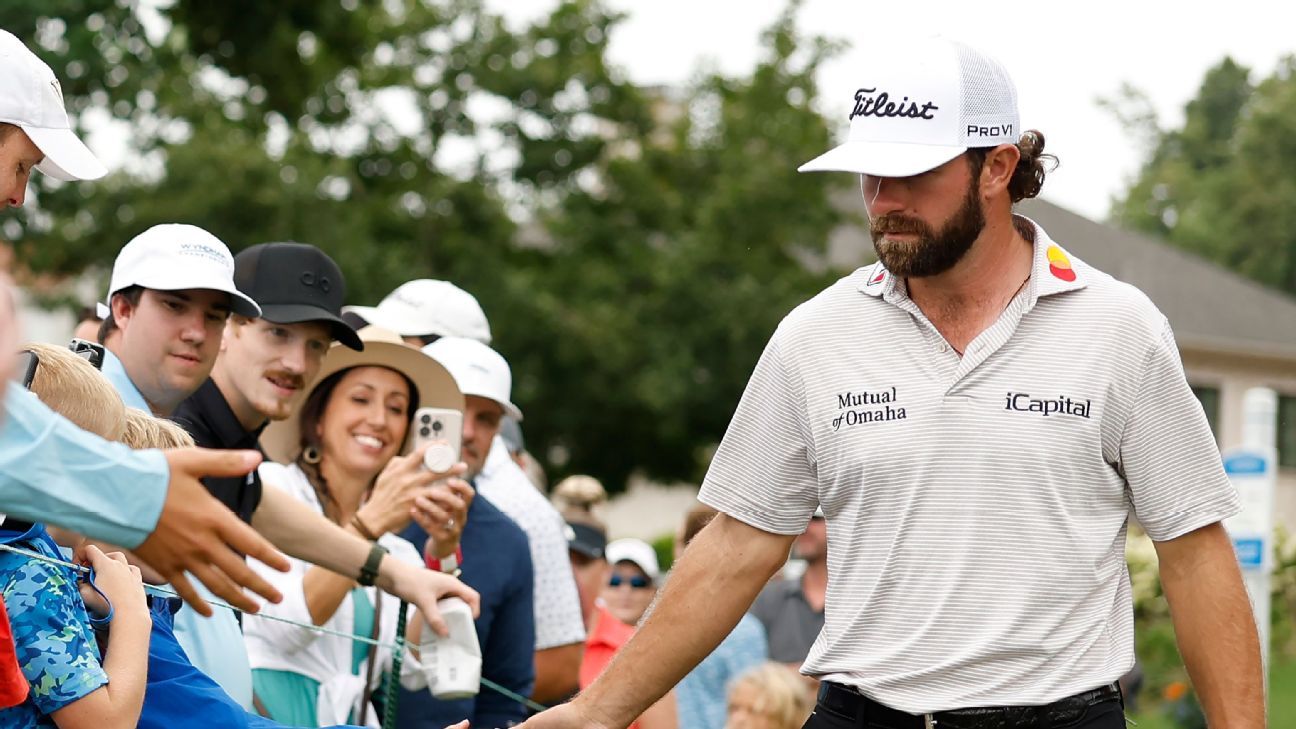 Cameron Young maintains the lead in the Wyndham Championship on the PGA Tour