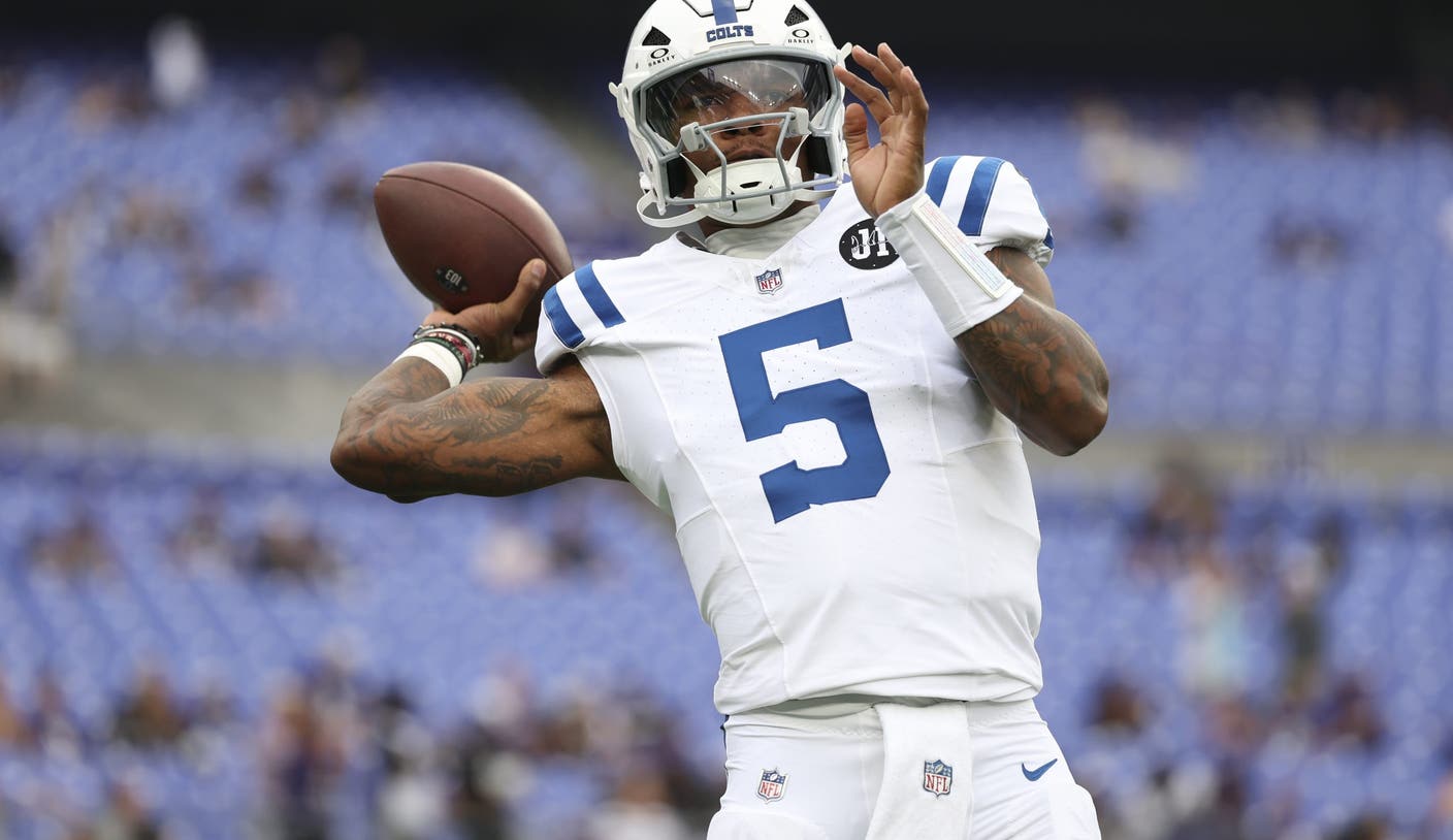 QB Anthony Richardson leaves Colts preseason game after taking a hard shot