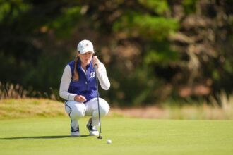 Emilia Dolan plays before work on Golf Channel