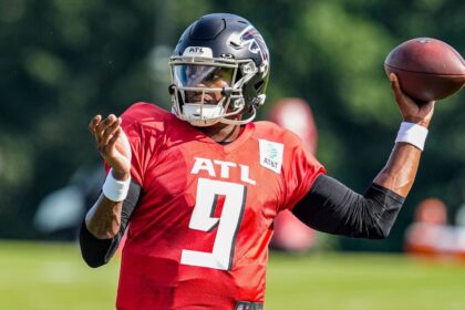Falcons' Michael Penix Jr. is involved in practice vs. Titan