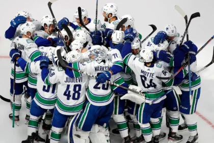The Canucks officially make the 2020 Stanley Cup playoffs with a 5-4 overtime victory: 5 years ago today