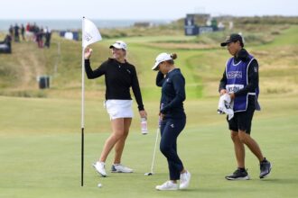 Mimi Rhodes wins Bankshot Hole in One in the Open Championship