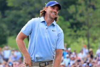 Stars congratulating Tommy Fleetwood with a FedEx Cup victory amid Tiger Woods, LeBron James and Caitlyn Clark