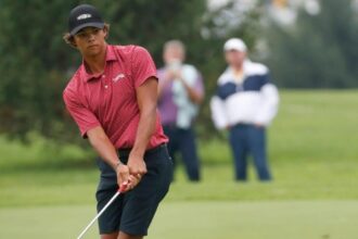 Tiger Woods' son, Charlie Woods, has revealed his spot in the Junior Ryder Cup with a strong performance at the Junior PGA.