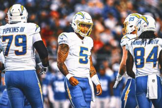 Traylance leads the Charger above the Lions 34-7 in the Hall of Fame game