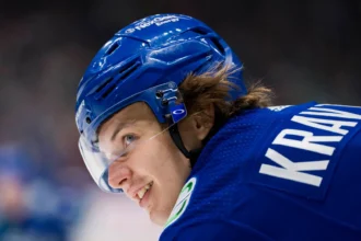 vitali kravtsov returns to the Vancouver Canucks, with the NHL two years later