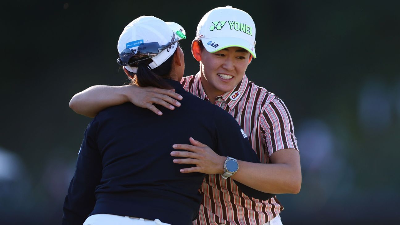 akie iwai at top cpkc women's open, days after the first LPGA won