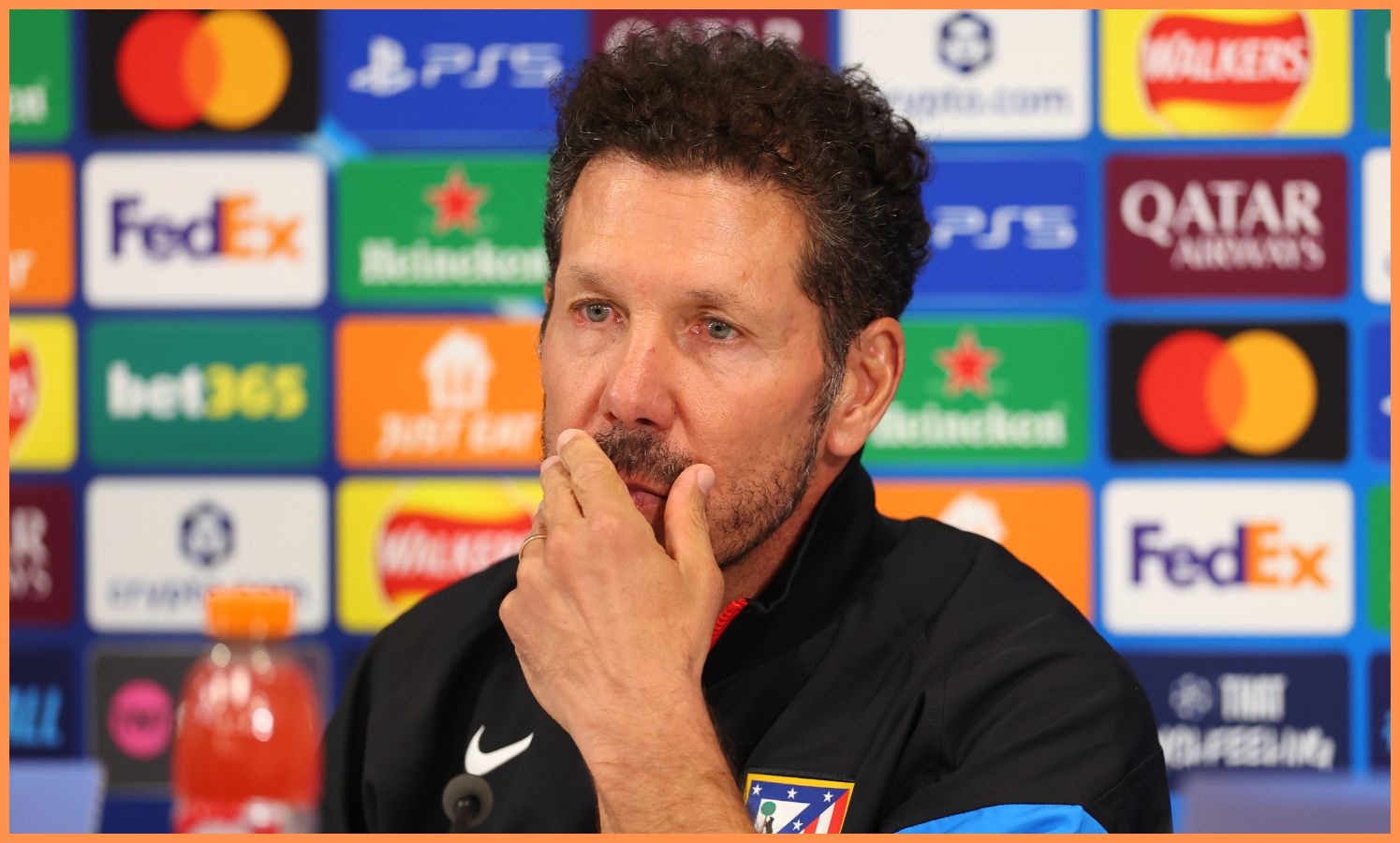 Diego Simeone during a press conference