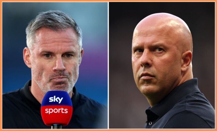 Jamie Carragher and Arne Slot