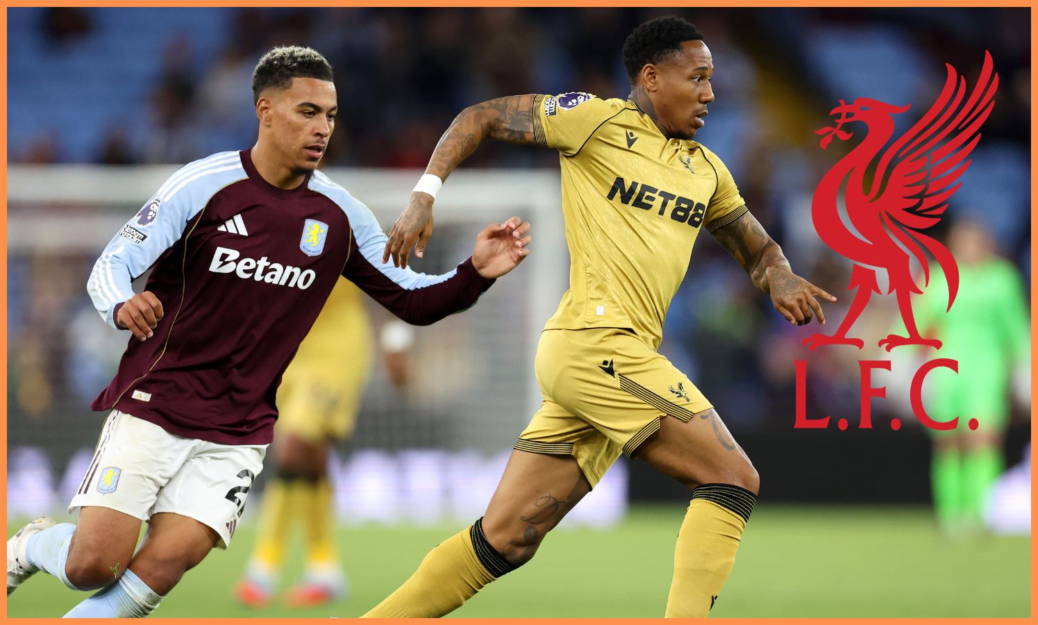 Morgan Rogers in action for Aston Villa against Crystal Palace