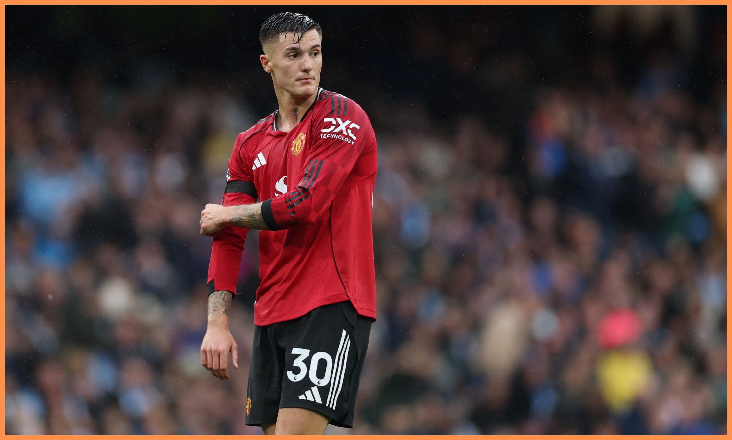 Benjamin Sesko in action for Man United