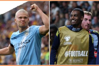 Erling Haaland and Alexander Isak