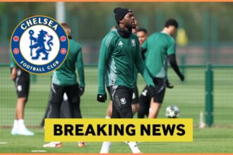 Axel Disasi in Chelsea training