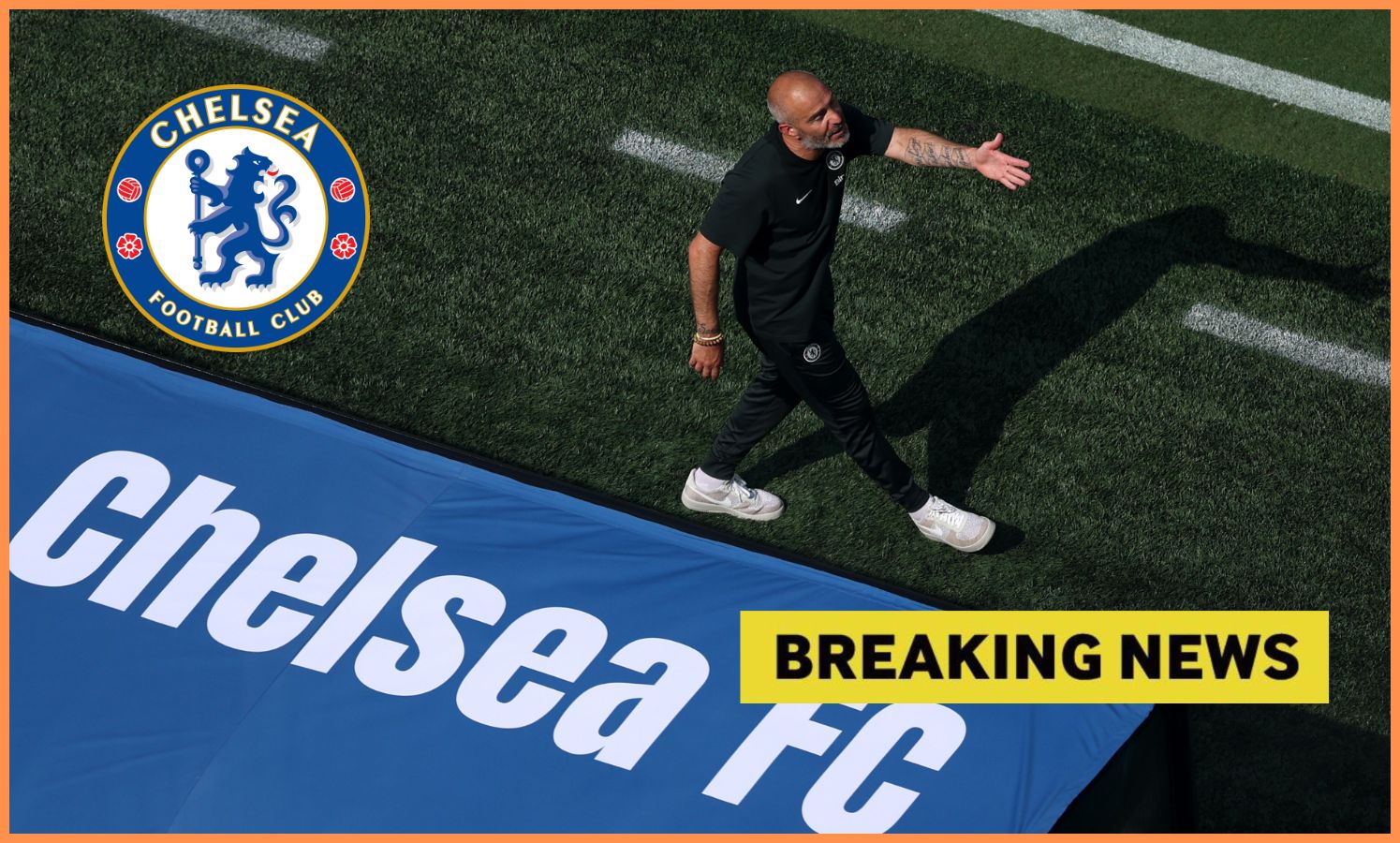 Enzo Maresca during a Chelsea game at the Club World Cup
