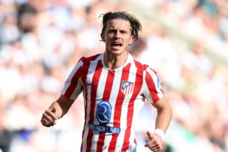 Conor Gallagher in action for Atletico Madrid in a pre-season friendly
