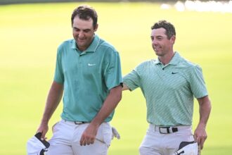 Rory McIlroy and Scotty Schaeffler have been set up as the Captain Forman team at a unique All-Star event style golf exhibition