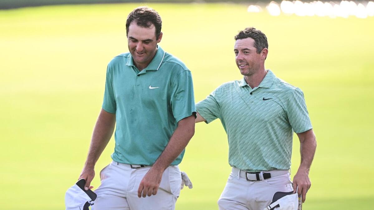 Rory McIlroy and Scotty Schaeffler have been set up as the Captain Forman team at a unique All-Star event style golf exhibition