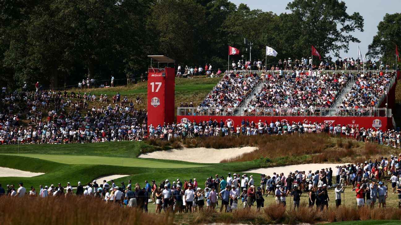 The Ryder Cup will move to the opening ceremony on Wednesday. For the weather