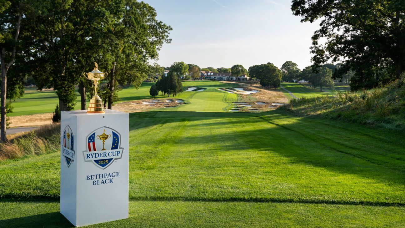 Trump had expected to arrive at Beth Page for the Ryder Cup later Friday