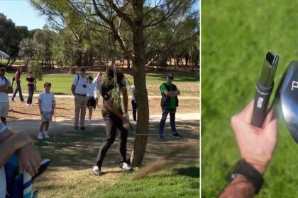 A professional can break two clubs and still win. It was an adventure to get a replacement