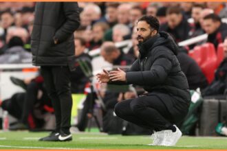 Ruben Amorim during Liverpool vs Man United