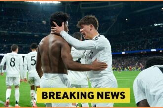 Endrick celebrates with his Real Madrid teammates