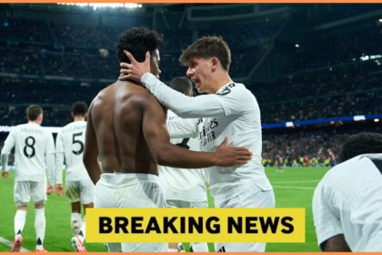 Endrick celebrates with his Real Madrid teammates