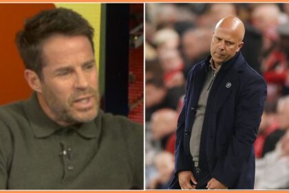 Jamie Redknapp and Arne Slot