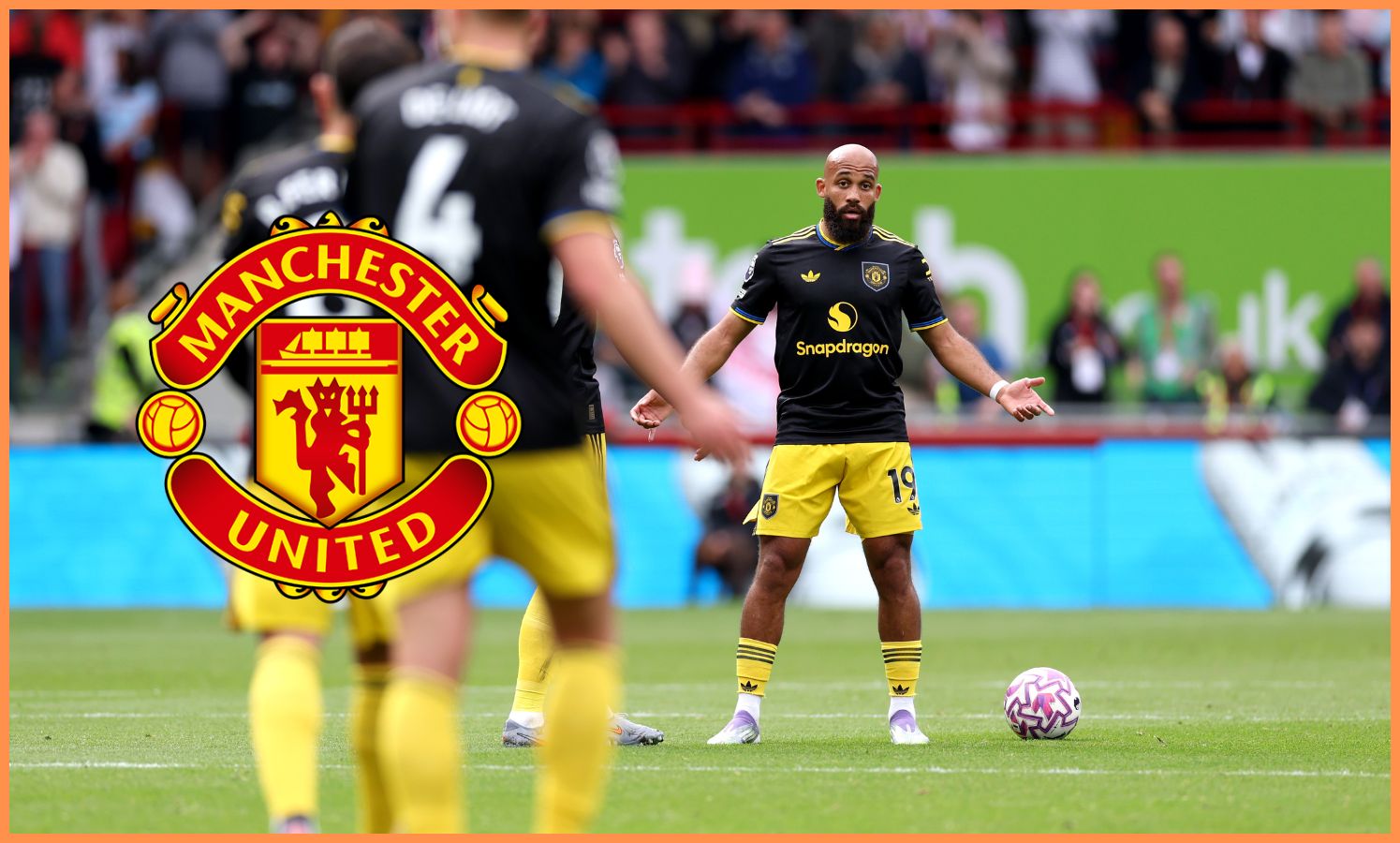 Bryan Mbeumo reacts during Manchester United