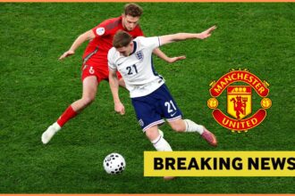 Elliot Anderson in action for England against Wales