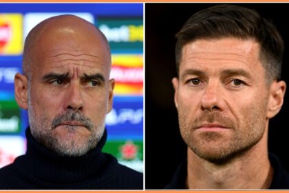 Pep Guardiola and Xabi Alonso
