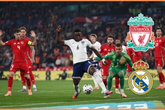 Marc Guehi in action for England against Wales