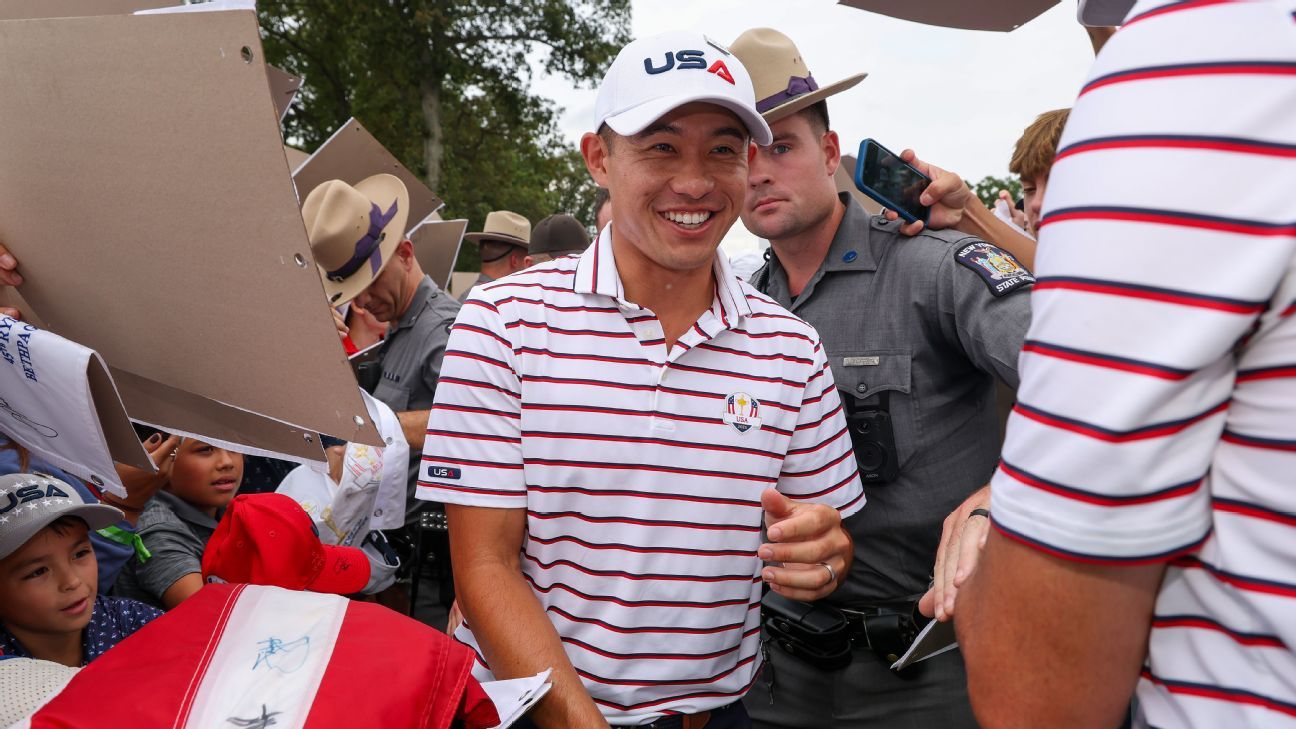 Collin Morikawa doesn't believe he incited the Ryder Cup crowd