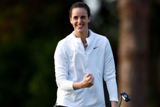 Fever's Caitlin Clark competes in LPGA Annika Pro-Am