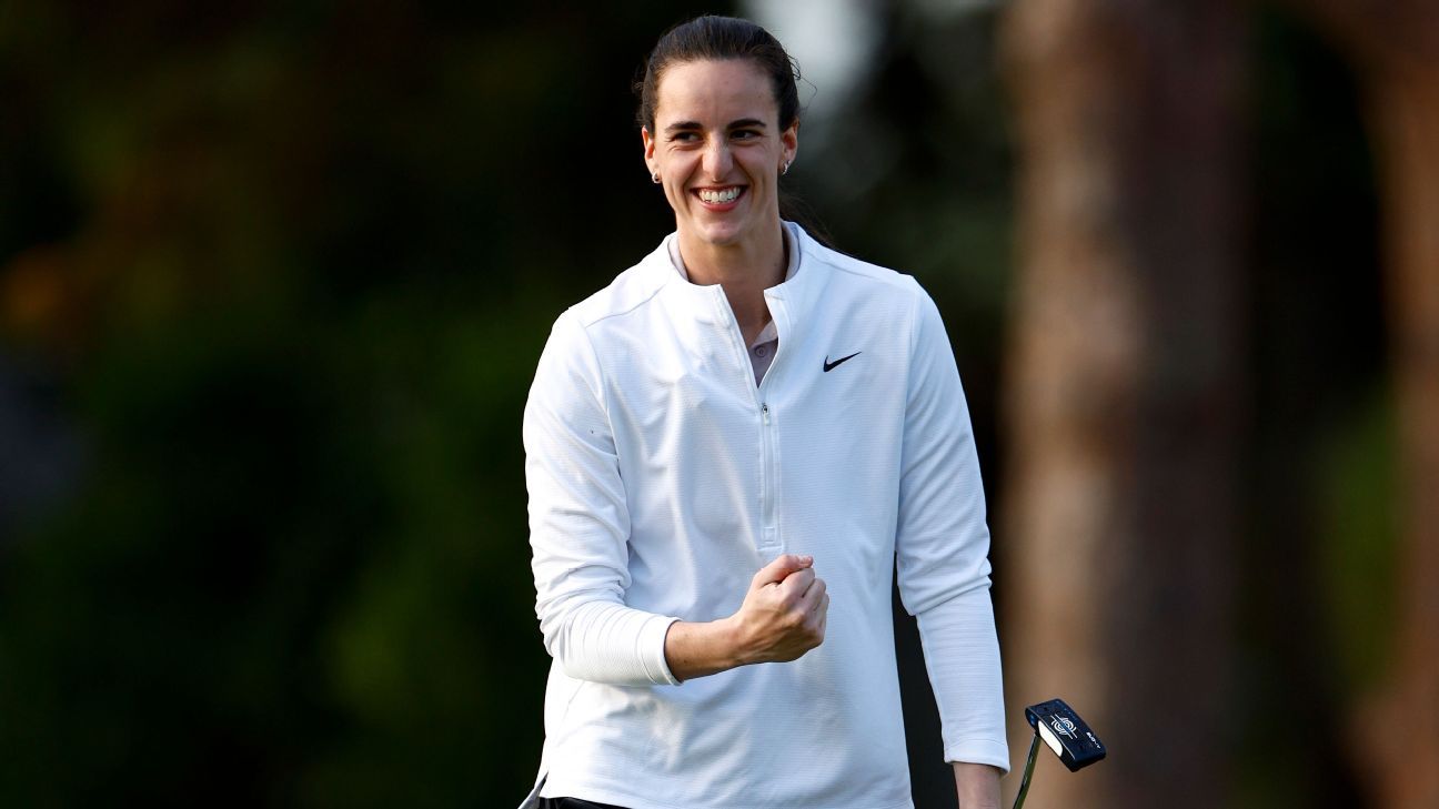 Fever's Caitlin Clark competes in LPGA Annika Pro-Am