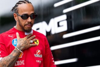 Hamilton points out Ferrari's improvement; podium is 'very close but still far away'