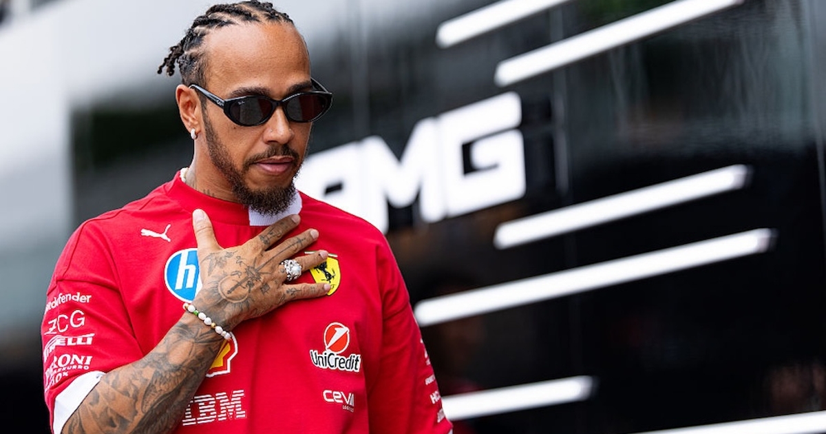 Hamilton points out Ferrari's improvement; podium is 'very close but still far away'