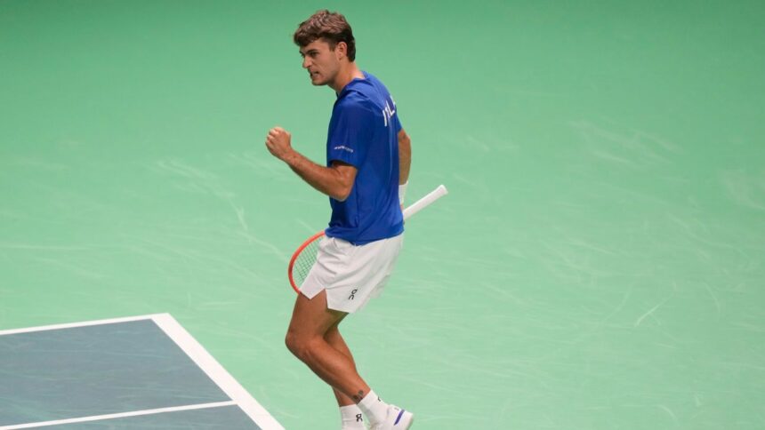 Flavio Cobolli's dominant victory sends Italy to the Davis Cup semi-finals
