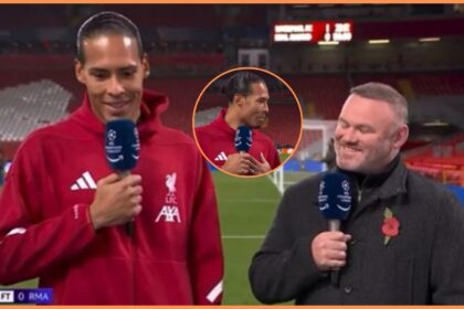 Virgil van Dijk and Wayne Rooney