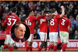 Elliot Anderson and Thomas Tuchel