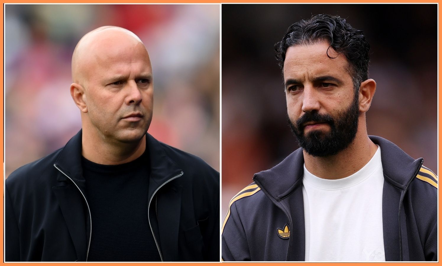 Arne Slot and Ruben Amorim