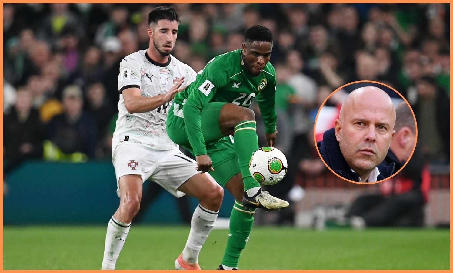 Goncalo Inacio in action for Portugal against the Republic of Ireland