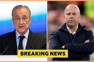 Florentino Perez and Arne Slot