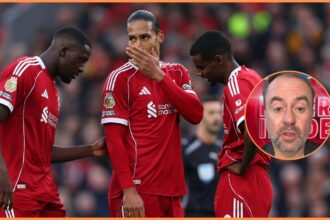 Ibrahima Konate, Virgil van Dijk, and Alexander Isak