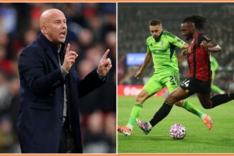 Arne Slot and Antoine Semenyo