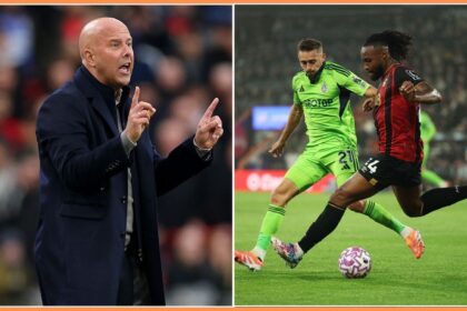 Arne Slot and Antoine Semenyo