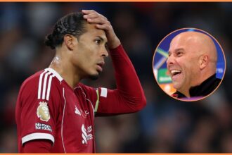 Virgil van Dijk and Arne Slot