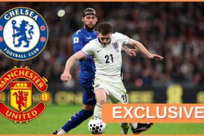 Elliot Anderson in action for England